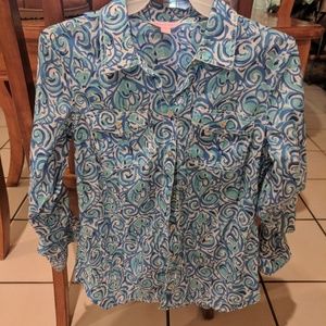 Lilly Pulitzer women's button down shirt
